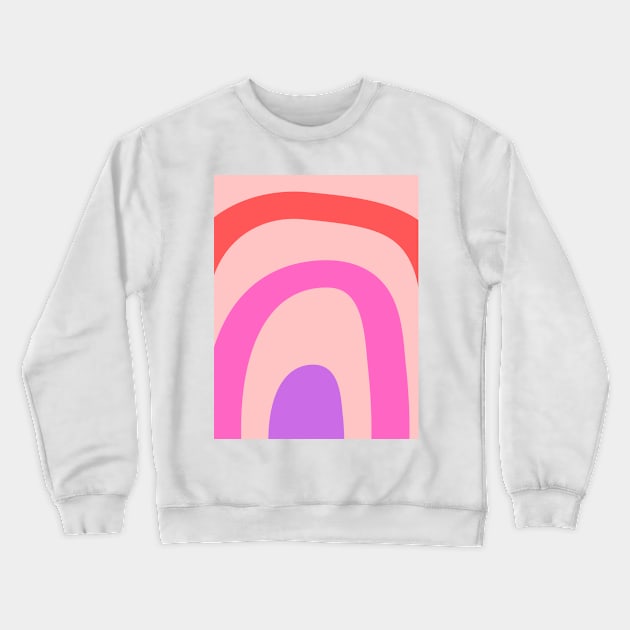 Boho abstract pastel rainbow pattern Crewneck Sweatshirt by Word and Saying